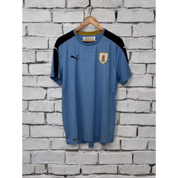 Puma Uruguay Soccer Futbol Jersey Size XL La CELESTE - Picture 1 of 3